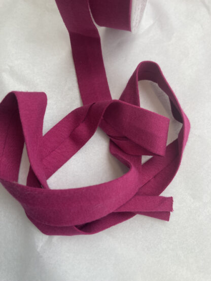 magenta jersey bias binding