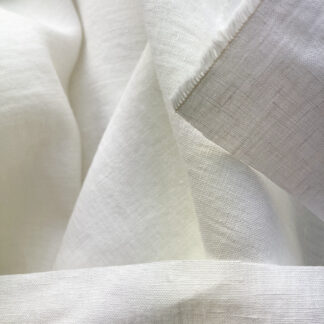 Off-White medium weight 100% Irish Linen -great opacity for weight